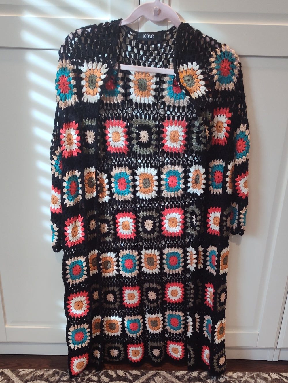 Simons Exclusive Crochet Cardigan